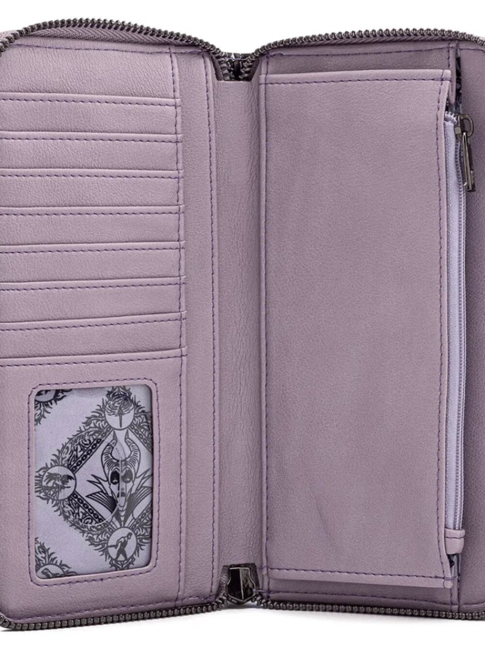 Loungefly Disney Sleeping Beauty Scene Wallet Aurora Maleficent Zip Around New - Picture 3 of 5